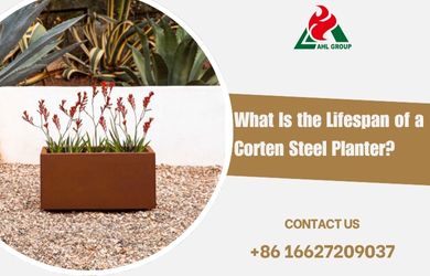 corten steel planter